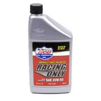 Lucas Oil Products - Lucas Semi Synthetic Racing Only Oil - 20W-50 1 Quart