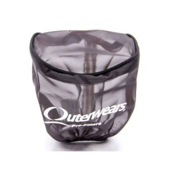 Outerwears Performance Products - Outerwears Breather Pre-Filter w/ Top - Black - 3-1/2" Diameter x 4" Tall