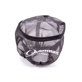 Outerwears Performance Products - Outerwears Air Filter Pre-Filter w/ Top - Black - Oval Tapered: Fits K&N RU-485
