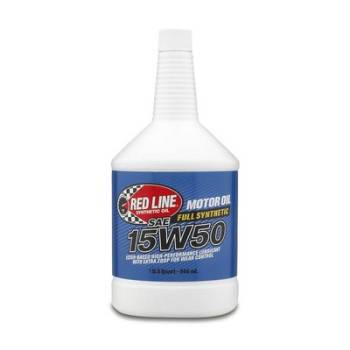 Red Line Synthetic Oil - Red Line 15W50 Motor Oil-1 Quart