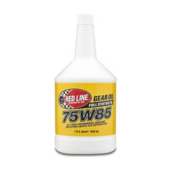Red Line Synthetic Oil - Red Line 75W85 GL-5 Lightweight Gear Oil - 1 Quart