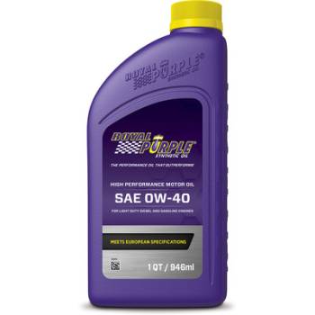 Royal Purple - Royal Purple® High Performance Motor Oil - SAE 0W40 - 1 Quart