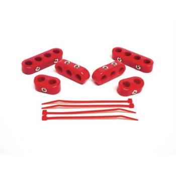 Taylor Cable Products - Taylor Clamp-On Style Wire Separator Kit - Red - 7-8mm Plug Wire Size