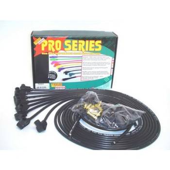 Taylor Cable Products - Taylor 8mm Pro Wires Universal Spark Plug Wire Set - Black - Resistor Core Conductor - 90° Plug Boots - 8 Cylinder Applications