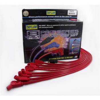 Taylor Cable Products - Taylor 8mm Spiro Pro Ignition Wire Set - Custom Fit(Red)