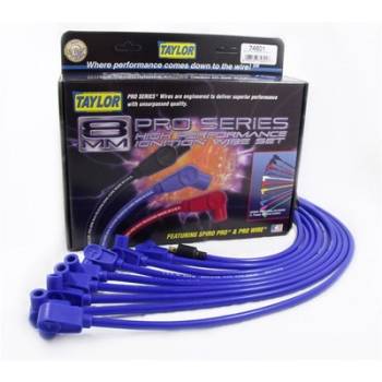 Taylor Cable Products - Taylor 8mm Spiro Pro Ignition Wire Set - Custom Fit(Blue)