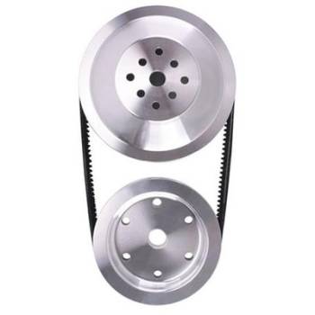AFCO Racing Products - AFCO Pulley Kit 20% Red. SB Chevy Long Water Pump