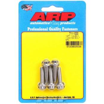 ARP - ARP Stainless Steel Bolt Kit - 12-Point (5) 1/4-28 x 1.000