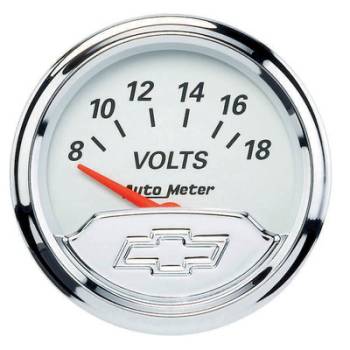 Auto Meter - Auto Meter 2-1/16 Voltmeter Gauge Chevy Bowtie Series