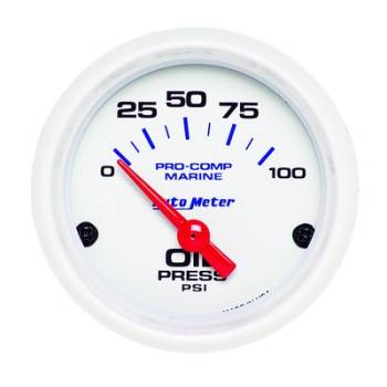 Auto Meter - Auto Meter 2-1/16 Oil Pressure Gauge 0-100 psi