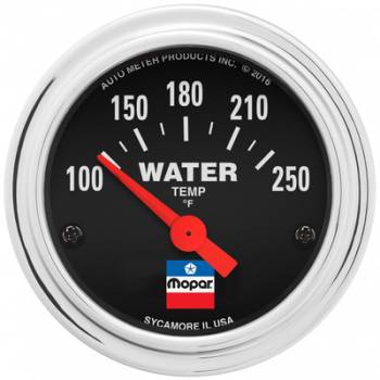 Auto Meter - Auto Meter 2-1/16 Water Temp Gauge Mopar Logo Series