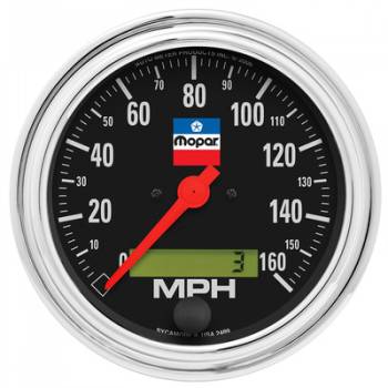 Auto Meter - Auto Meter 3-3/8 Speedometer Gauge Mopar Logo Series