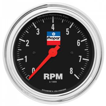 Auto Meter - Auto Meter 3-3/8 Tachometer Gauge Mopar Logo Series