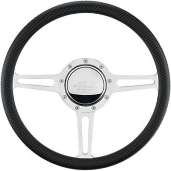 Billet Specialties - Billet Specialties Steering Wheel 1/2 Wrap 14" Split Spoke