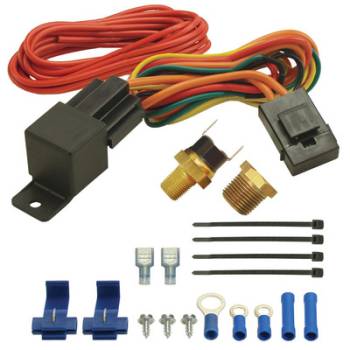 Derale Performance - Derale 190F Fan Switch Thermostat at Relay Kit 1/8" & 3/8