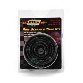 Design Engineering - Design Engineering Fire Sleeve & Tape Kit-1 -5/8" ID x 3 Ft. Black
