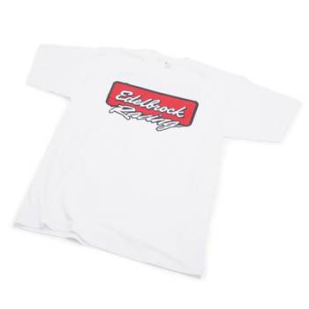 Edelbrock - Edelbrock T-Shirt White - Large w/Racing Logo
