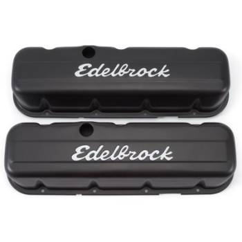 Edelbrock - Edelbrock Signature Series Valve Covers - BB Chevy Tall Black