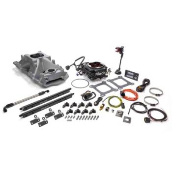 FiTech Fuel Injection - FiTech Go Port SB Chevy 200-550hp EFI System w/Black TB