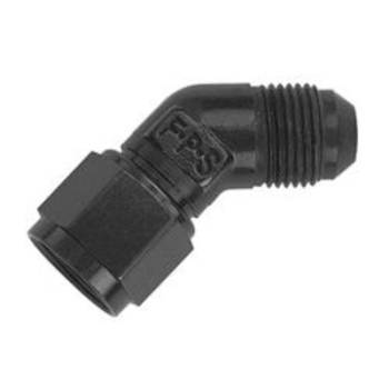 Fragola Performance Systems - Fragola #6 Female Swivel to Male 45 Degree Fitting Black