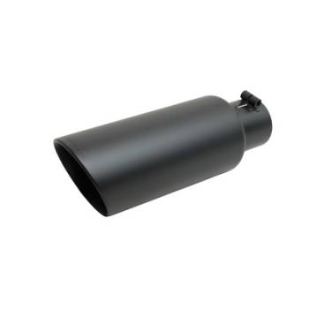 Gibson Performance Exhaust - Gibson Black Ceramic Double Walled Angle Exhaust Tip