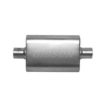 Gibson Performance Exhaust - Gibson CFT Superflow Center/Center Oval Muffler Stainless