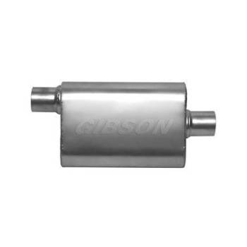 Gibson Performance Exhaust - Gibson CFT Superflow Offset/Center Oval Muffler Stainless