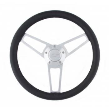 Grant Products - Grant Billet Series Leather Steering Wheel Chevy Logo
