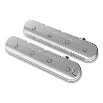 Holley - Holley LS Series Valve Covers w/Bowtie Chevrolet Logo
