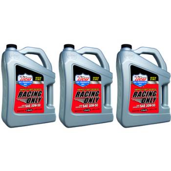 Lucas Oil Products - Lucas 20w50 Semi Synthetic Racing Oil 3 x 5 Quart