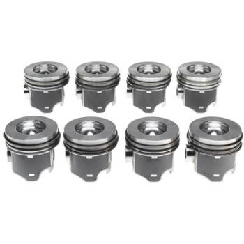 Clevite Engine Parts - Clevite Piston Set w/Rings Ford 6.0L Diesel 8 Pack