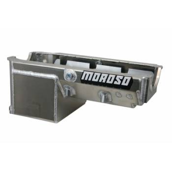 Moroso Performance Products - Moroso 8 Quart Oil Pan - SB Chevy Drag Race w/2-Piece Rear Main