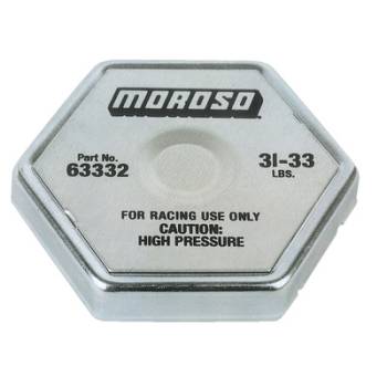 Moroso Performance Products - Moroso Radiator Cap 31-33 psi Hexagon