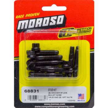 Moroso Performance Products - Moroso Stud Kit - Valve Cover 8 Pack w/12pt Nuts 1/4-20
