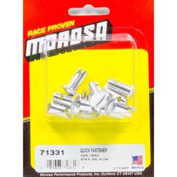 Moroso Performance Products - Moroso Oval Head Quick Fastener 5/16 x .500