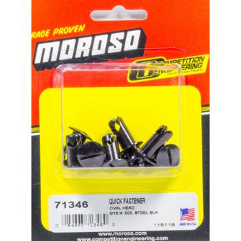Moroso Performance Products - Moroso Oval Head Quick Fastener 5/16 x .500