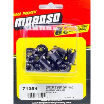 Moroso Performance Products - Moroso Oval Head Quick Fastener 7/16 x .500