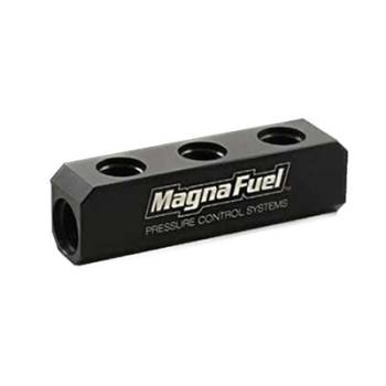 MagnaFuel - MagnaFuel 3-Port Fuel Log for Holley 12-803 Regulators
