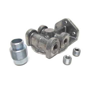 Perma-Cool - Perma-Cool Oil Filter Mount 1in-12 Ports: 1/4"  NPT L/R