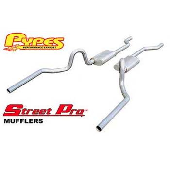Pypes Performance Exhaust - Pypes 64-72 GM A-Body 2.5" Crossmember Back Exhaust