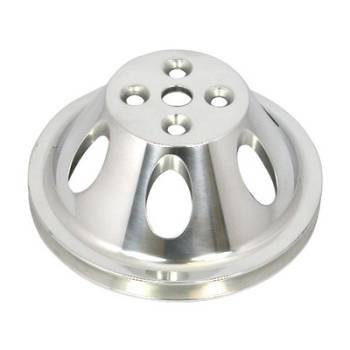 Racing Power - Racing Power Polished Aluminum BB Chevy Single Groove Water Pump Pulley