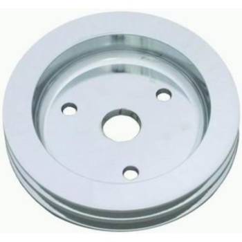 Racing Power - Racing Power Polished Aluminum SB Chevy Double Groove Pulley