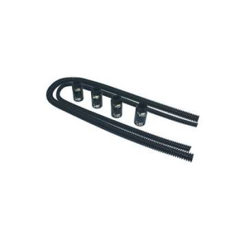 Specialty Products - Specialty Products Heater Hose Kit 44" with Aluminum Caps Black