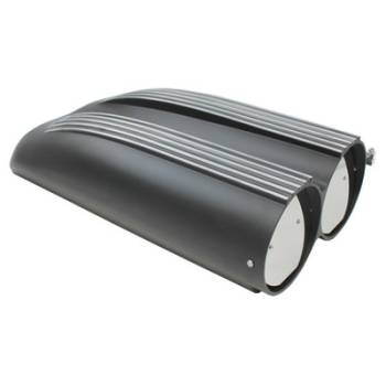Specialty Products - Specialty Products Hood Scoop Dual Finned Black Aluminum