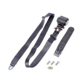 Safe-T-Boy Products - Safe-T-Boy 3 Point Retractable Lap Belt Black