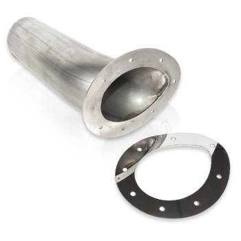 Stainless Works - Stainless Works Through body Exhaust Tip Teardrop Style 3" Inlet