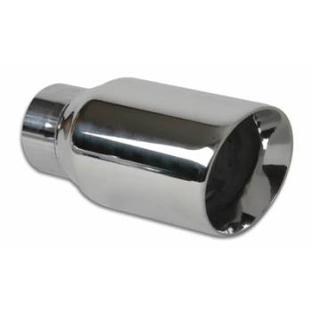 Vibrant Performance - Vibrant Performance 3" Round Stainless Steel Tip Double Wall Angle