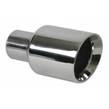 Vibrant Performance - Vibrant Performance 3.5" Round Stainless Steel Tip Double Wall Angle