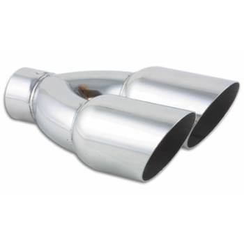 Vibrant Performance - Vibrant Performance Dual 3.5" Round Stainless Steel Tips Single Wall