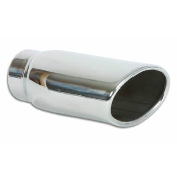 Vibrant Performance - Vibrant Performance 4.5" x 3" Oval Stainless Steel Tip Single Wall